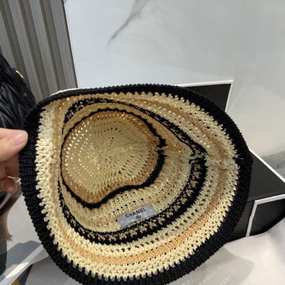 Chanel Knitted Sun Bucket Hat - Image 4