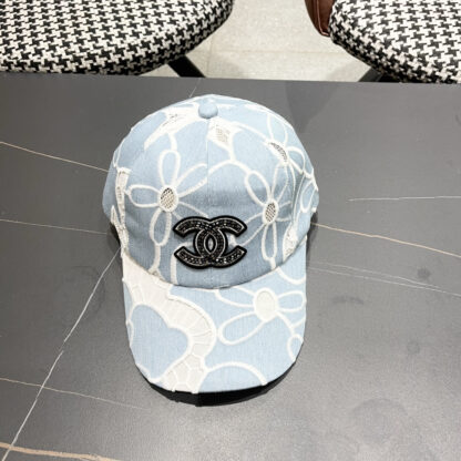 Chanel summer embroidered flower all-match baseball cap - Image 4