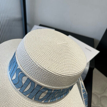 Dior silk ribbon flat hat - Image 5
