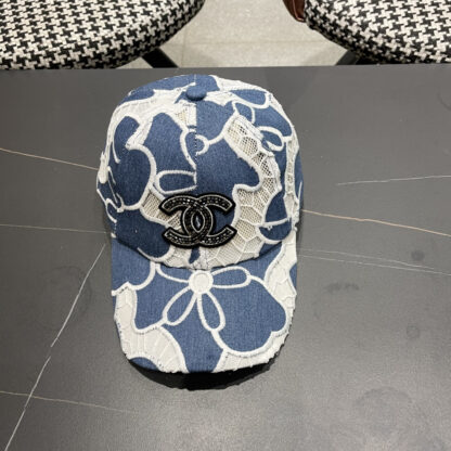 Chanel summer embroidered flower all-match baseball cap - Image 4