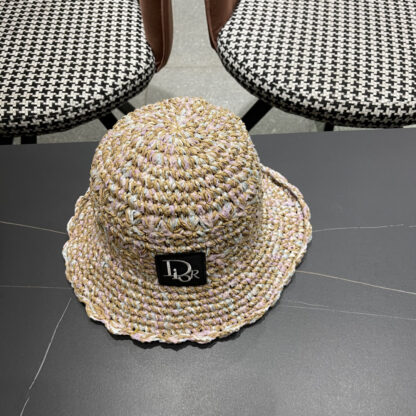 Dior colorful straw bucket hat - Image 5