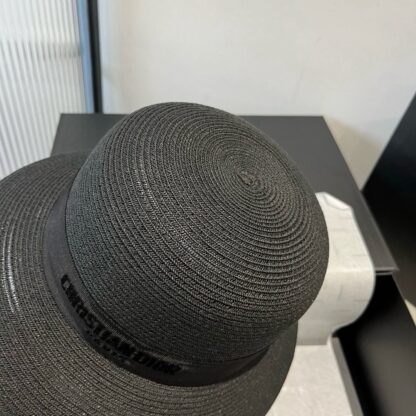 Dior simple straw bucket hat - Image 5
