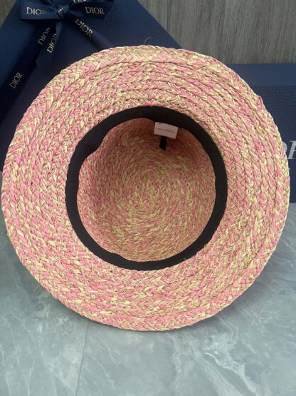 Dior raffia straw hat - Image 5