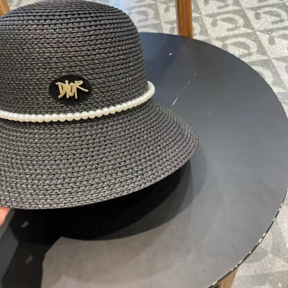 Dior hollow dome straw hat - Image 5