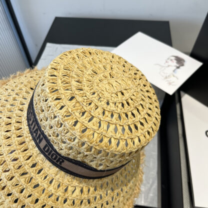 Dior new raffia basin hat - Image 5