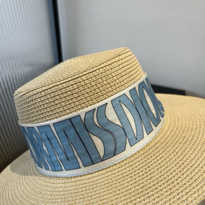 Dior silk ribbon flat hat - Image 5