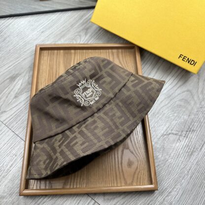 Fendi printed double embroidered bucket hat - Image 4