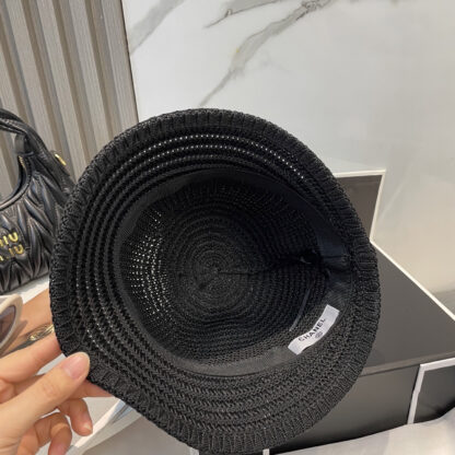 Chanel Sun Protection Knitted Bucket Hat - Image 4