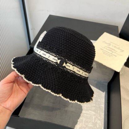 Chanel knitted wavy brim bucket hat - Image 4