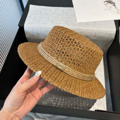 Gucci flat hat hollow sun hat - Image 4