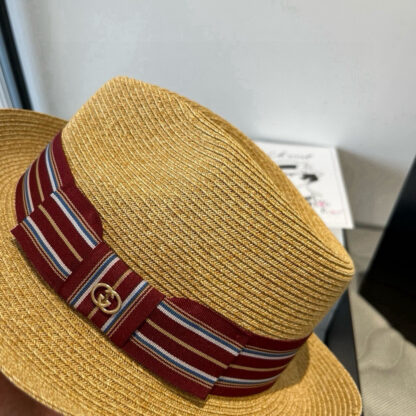Gucci flat top hat sun hat - Image 4