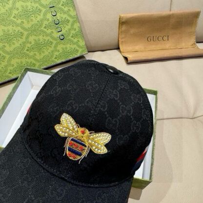 Gucci bee embroidered baseball cap - Image 4