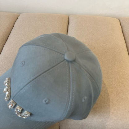 Miu Miu exquisite diamond logo fashion baseball cap - Image 5
