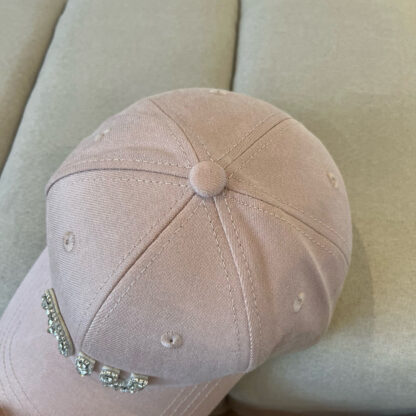 Miu Miu exquisite diamond logo fashion baseball cap - Image 5