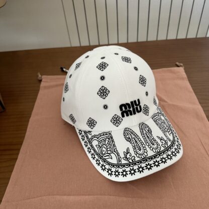 Miu Miu embroidered graffiti baseball cap - Image 5