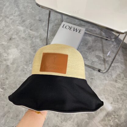 Saint Laurent woven bow bucket hat - Image 4