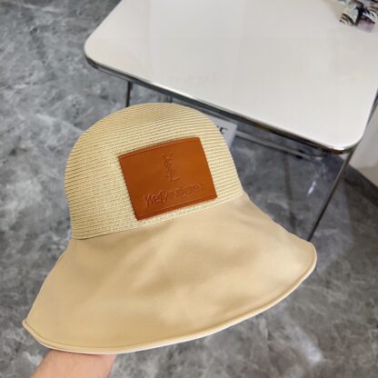 Saint Laurent woven bow bucket hat - Image 4