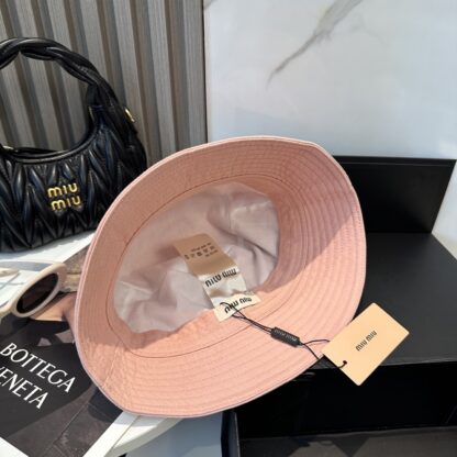 Miu Miu Simple Embroidered Bucket Hat - Image 5