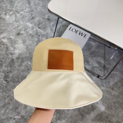 Saint Laurent woven bow bucket hat - Image 4