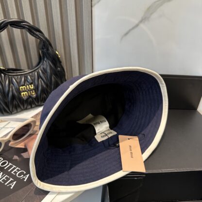 Miu Miu Simple Embroidered Bucket Hat - Image 5