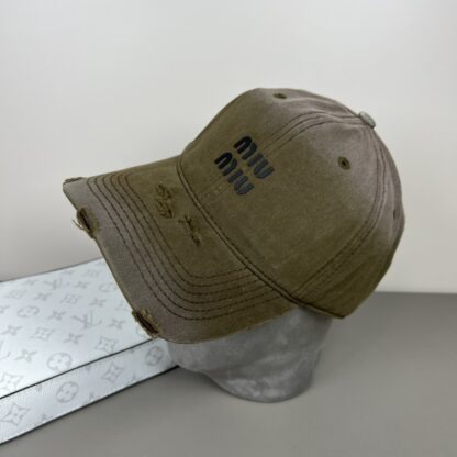 Miu Miu Simple Gradient Baseball Cap - Image 5