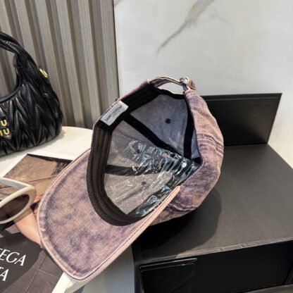 Saint Laurent Dopamine Color Simple Baseball Cap - Image 4