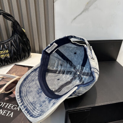 Saint Laurent Dopamine Color Simple Baseball Cap - Image 4