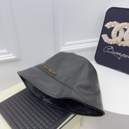 Yves Saint Laurent high-end leather hat - Image 4