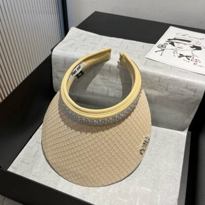 Miu Miu exquisite hollow top headband sun hat - Image 5