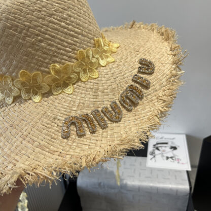 Miu Miu exquisite raffia sunhat - Image 5