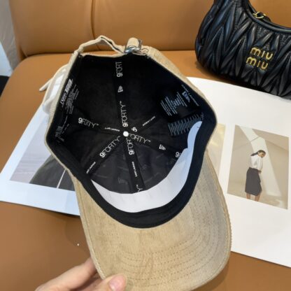 Yves Saint Laurent embroidered corduroy baseball cap - Image 4