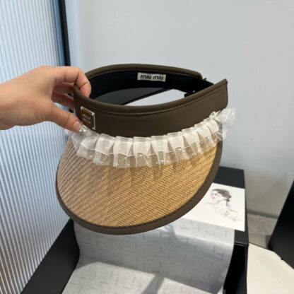 Miu Miu hollow headband sun hat - Image 5