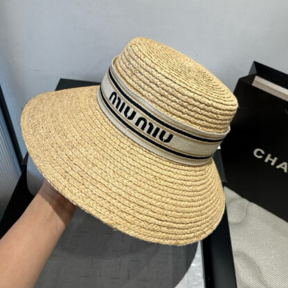 Miu Miu Raffia Hat - Image 5