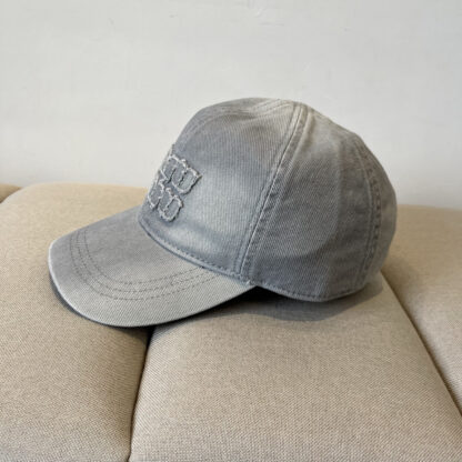 Miu Miu Denim Baseball Cap - Image 5
