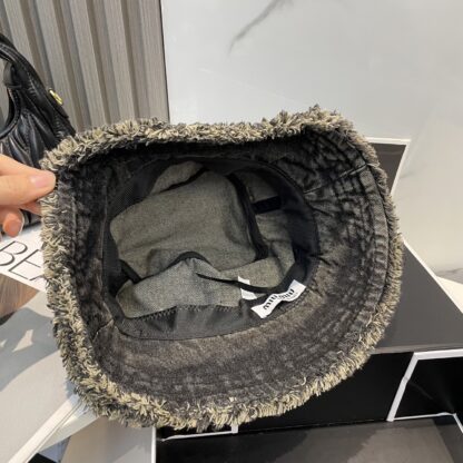 Miu Miu Denim Visor Bucket Hat - Image 5