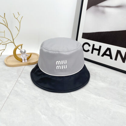 Miu Miu Colorblock Simple Bucket Hat - Image 5