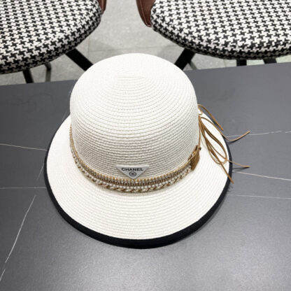 Prada summer high fashion sun protection straw hat - Image 4