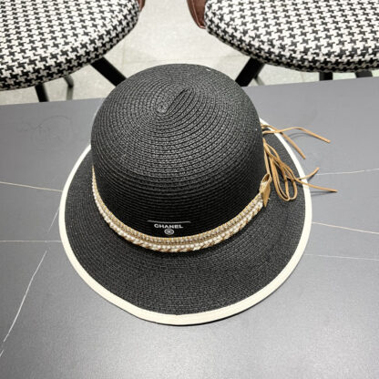 Prada summer high fashion sun protection straw hat - Image 4