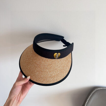 Yves Saint Laurent new densely woven holiday style sun hat hollow hat - Image 4