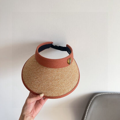 Yves Saint Laurent new densely woven holiday style sun hat hollow hat - Image 4