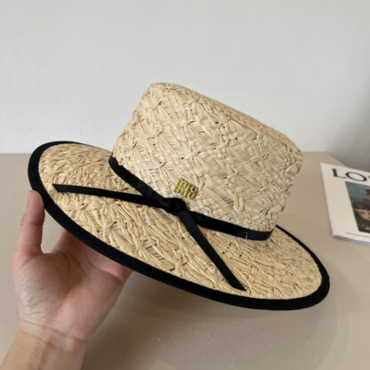 Miu Miu new flat hat straw hat - Image 5