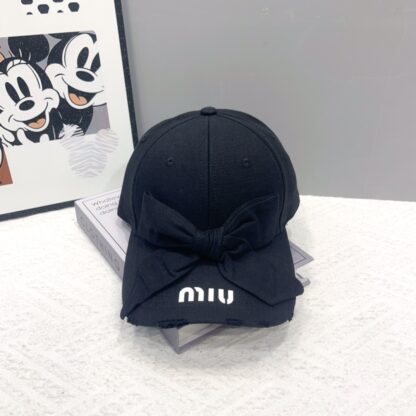 Miu Miu casual bow exquisite baseball cap - Image 5