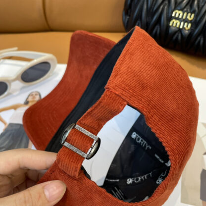 Yves Saint Laurent embroidered corduroy baseball cap - Image 4