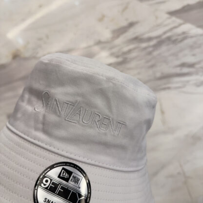 Saint Laurent lettering embroidered bucket hat - Image 4