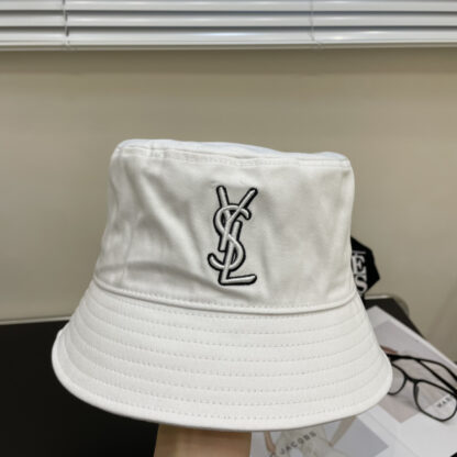 Saint Laurent lettering embroidered bucket hat - Image 4