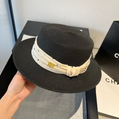 Miu Miu new flat top sun hat - Image 5