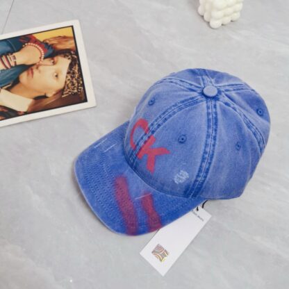 Calvin Kleinf painted baseball cap - Image 4