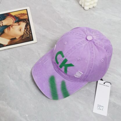Calvin Kleinf painted baseball cap - Image 4