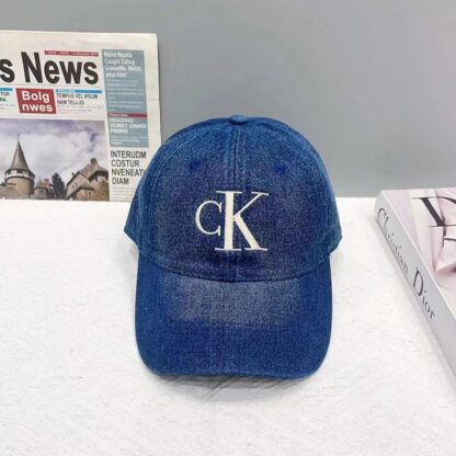 Calvin Kleinf denim embroidered bucket hat baseball cap - Image 4
