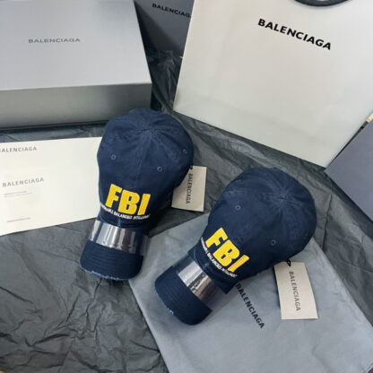 Balenciaga new fbi letter embroidered baseball cap - Image 4